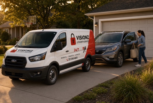 Visionz Locksmith mobile Honda CR-V key replacement and programming service