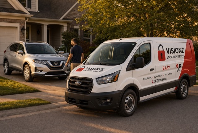 Visionz Locksmith mobile Nissan Rogue key replacement and programming service